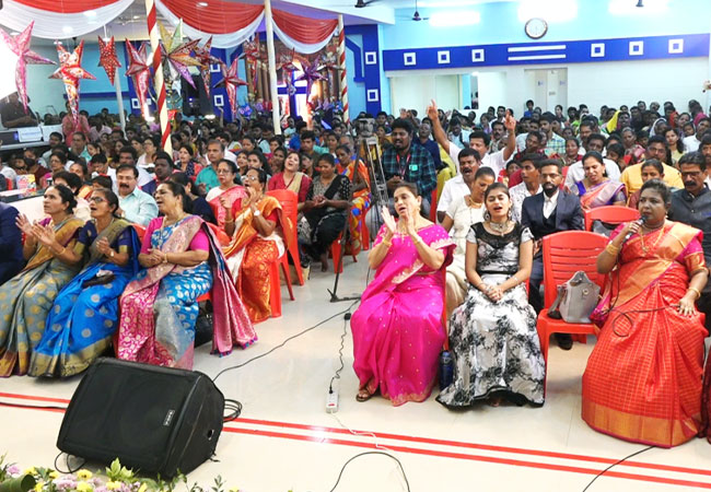 Grace Ministry Celebrates Christmas 2022 with grandeur at Prayer Centre in Valachil, Mangalore on Dec 16, Friday 2020. People from different parts of Karnataka joined the Christmas prayer service in thanking Lord Jesus Christ.